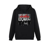zhanxiangzhi Elastica Album Cover English Rock Band Hoody Unisex Ptinted Hoodies Long Sleeve Men's Hooded with Pocket Black S