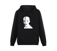 zhanxiangzhi Eurythmics Annie Lennox Glam Rock Punk Hoody Unisex Ptinted Hoodies Long Sleeve Men's Hooded with Pocket Black M