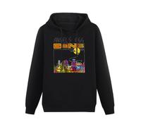 zhanxiangzhi Gong Angels Egg Jazz Rock Music Hoody Unisex Ptinted Hoodies Long Sleeve Men's Hooded with Pocket Black M