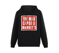 zhanxiangzhi Mad Capsule Markets OSC-Dis Logo Hoody Unisex Ptinted Hoodies Long Sleeve Men's Hooded with Pocket Black XXL