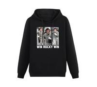 zhanxiangzhi Rocky Running The Streets of Philadelphia Win Rocky Win Hoody Unisex Long Sleeve Hooded with Pocket Black XXXL