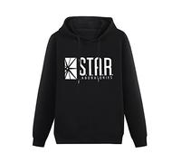 zhanxiangzhi Star Lab Hoody Unisex Ptinted Hoodies Long Sleeve Men's Hooded with Pocket Black XXXL