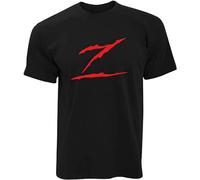 zhanxiangzhi Zorro Adult The Legend of Zorro Slash Retro Inspired Design Unisex 100% Cotton Short-Sleeve T-Shirts Black M