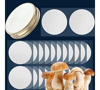 ZHANXUBIO Filtre à membrane autocollant 20 mm, 58 mm, 65 mm, 82 mm, 90 mm, disque de filtre adhésif puissant pour culture de champignons (65 mm, 24)