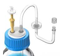 ZHANXUBIO GL45 - Couvercle extracteur de liquide - Couvercle de sécurité GL45 avec trous - Couvercle de distribution de solvants VapLock (3 ports)