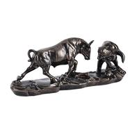 ZHANYUN Statue de taureau - Décoration de taureau chargée de Wall Street pour bureau financier, cadeaux boursiers et accessoires Forex