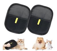 ZHAO GE 2 PCS Gant pour Enlever Les Poil de Chat, Gant pour Enlever Les Poil de Chat, Gants Poil Chat Chien Antistatique, Gant pour Poil de Chat Réutilisable, pour Chiens et Chats