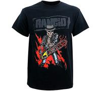 ZHAO Rancid Chainsaw Skele-Tim Men T-Shirt Black M