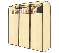 ZHAOBEIK Housse Portant Vetement, Non Tissé, Housse Penderie avec Fermeture éClair et Fenêtre Transparente pour Manteaux et Chemises(110x52x150cm/43x20x59in)