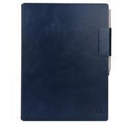 ZhaoCo Étui Magnétique en Cuir Véritable pour Remarkable Paper Pro Tablette 11,8 Pouces 2024, Mince Légère Coque Housse Book Folio Cover - Marine