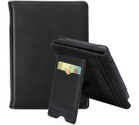 ZhaoCo Étui pour Kobo Clara BW/Clara Colour/Clara 2E, Tolino Shine Color/Shine 5/Shine 4, Coque Liseuse Housse de Protection en Cuir PU - Noir