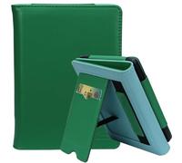 ZhaoCo Étui pour Kobo Clara BW/Clara Colour/Clara 2E, Tolino Shine Color/Shine 5/Shine 4, Coque Liseuse Housse de Protection en Cuir PU - Vert