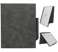ZhaoCo Étui pour Remarkable 2 -Tablette Papier 10,3" Sortie 2020, Coque Housse en Cuir PU Book Folio Cover avec Porte-Stylo Intégré - Gris