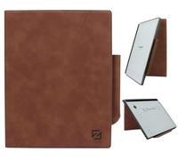 ZhaoCo Étui pour Remarkable 2 -Tablette Papier 10,3" Sortie 2020, Coque Housse en Cuir PU Book Folio Cover avec Porte-Stylo Intégré - Bronze
