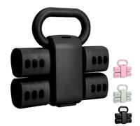 ZhaoCo Set de Haltères Réglables 2 en 1, Convertible en Haltere Russe, 1/1,5/2/2,5 kg Chacun, Poids pour Gym à Domicile, Set de Poids Libres 4 en1 pour Femmes avec Régulation Rapide (Noir)