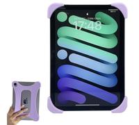 ZhaoCo Silicium Anti-Glissement Dragonne Support de Poignée de Doigt pour iPad Mini 7 (A17 Pro) 2024 / iPad Mini 6 2021 8.3'' - Violet
