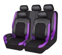 ZHAOHAO Housse Siege Voiture pour Renault 5 E-Tech 2024 2025, Imperméable Nonslip Cuir Ensembles de Housses Siège Voiture Voiture Interieu Accessoire,Purple