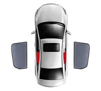 ZHAOHAO Pare Soleil Voiture pour Ford S-Max, Pare-Soleil Respirant Bloquer Les Rayons UV Avant et Arrière Pare-Soleils Accessoires,2pcs-Rear-Doors