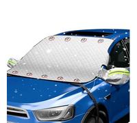 ZHAOHAO Protege Pare Brise Givre pour Peugeot 5008 I 2009-2013 2014 2015 2016 2017, Bâche Protection Magnétique Couverture Anti Givre et Neige UV Poussière Accessories,Silver