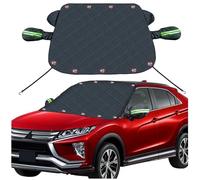 ZHAOHAO Protege Pare Brise Givre pour Renault Twingo III 2014-2019 2020 2021 2022 2023 2024, Bâche Protection Magnétique Couverture Anti Givre et Neige UV Poussière Accessories,Black