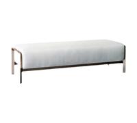 Zhaoj24-05 Banc Banc de Bout de lit avec Pieds en métal, Banc d'entrée rembourré for Salon, Chambre à Coucher, entrée (Blanc) Tabouret de Chambre(120 * 45 * 45cm)