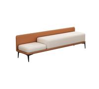 Zhaoj24-05 Banc Banc de Bout de lit Banc de Pied de lit Banc d’entrée Banc de Rangement Ottoman Banc en Cuir Tabouret de Chambre(Orange,90 * 40 * 52cm)