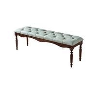 Zhaoj24-05 Banc Banc de Chevet en Bois de 1,4 m, Meuble de Chambre à Coucher en Cuir de Style rétro, Banc à Langer d'entrée, Banc de canapé Tabouret de Chambre