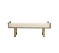 Zhaoj24-05 Banc Banc d'extrémité de lit en Fausse Fourrure avec Pieds en métal doré, Banc d'entrée rembourré for Salon, Chambre à Coucher, entrée Tabouret de Chambre(150 * 35 * 45cm)