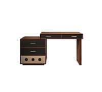 Zhaoj24-05 Coiffeuse Vanité de Maquillage d'inspiration Vintage du Milieu siècle for Petits espaces, Armoire latérale Chambre à Coucher Style rétro