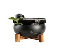 Zhaoj24-05 Fontaines de Table Fontaine d'intérieur décorative avec Roue Feng Shui, idéale for la décoration de Votre Maison ou Bureau