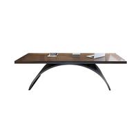Zhaoj24-05 Gaming Bureau en Bois Massif, Poste de Travail for Patron, Bureau d'ordinateur Portable, Pieds de Lune créatifs, Table de Livre pour Domicile(180 * 80 * 75cm)