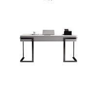 Zhaoj24-05 Gaming Table PC de Chambre à Coucher Minimaliste Moderne de Style de Luxe, Bureau en Dalle de Roche Brillante, Bureau de styliste Minimaliste for la Maison pour Domicile(140 * 60 * 75cm)