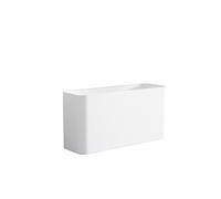 Zhaoj24-05 Jardinière avec Banc Boîte à Fleurs d'extérieur en Acier Inoxydable, avec Bassin de carré et clôture Pot Fleur Mobile rectangulaire