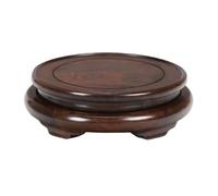 Zhaoj24-05 Piédestal pour bonsaï Bonsaï Rond en Bois avec Pied, présentoir for Vase, décoration d'intérieur(Grand)