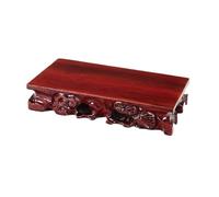 Zhaoj24-05 Piédestal pour bonsaï Présentoir rectangulaire for bonsaï, Vase à Fleurs, théière et Base en Relief(XS)