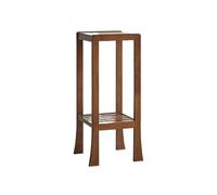 Zhaoj24-05 Piédestal pour bonsaï Support à bonsaï Scandinavia Pieds Bas, Support décoratif en Bois Couleur Noyer(Moyen)
