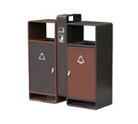 Zhaoj24-05 Poubelles extérieures Poubelle classée en acier inoxydable for sites pittoresques extérieurs, double poubelle