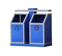 Zhaoj24-05 Poubelles extérieures Poubelle commerciale en acier galvanisé avec base haute for espace public