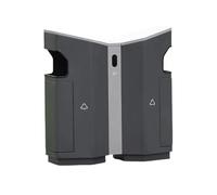 Zhaoj24-05 Poubelles extérieures Poubelle créative en métal for l'extérieur, idéale for les espaces publics, commerciaux ou de rue