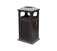 Zhaoj24-05 Poubelles extérieures Poubelle de cour extérieure en aluminium moulé for espaces publics commerciaux