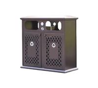 Zhaoj24-05 Poubelles extérieures Poubelle de cour légère et luxueuse en aluminium moulé for espaces publics extérieurs