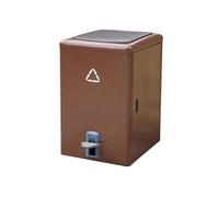 Zhaoj24-05 Poubelles extérieures Poubelle d'extérieur 100 L/120 L avec couvercle et pédale(Petit)