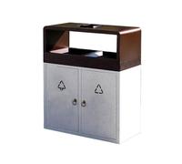 Zhaoj24-05 Poubelles extérieures Poubelle d'extérieur double en métal for usage domestique et commercial moderne