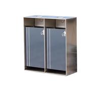 Zhaoj24-05 Poubelles extérieures Poubelle en acier inoxydable for l'extérieur, le jardin et les lieux publics