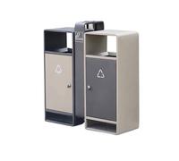 Zhaoj24-05 Poubelles extérieures Poubelle en acier inoxydable, poubelle de rangement, for la maison, l'extérieur, rue, place