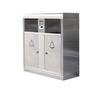 Zhaoj24-05 Poubelles extérieures Poubelles de tri extérieures en acier inoxydable for les lieux publics commerciaux