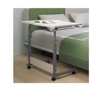 Zhaoj24-05 Table Mobile Table de Chevet Simple avec poulie, Hauteur réglable, for Bureau Mobile, étudiant, écriture Roue, d'ordinateur