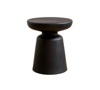 Zhaoj24-05 Tables d'appoint Petite Table d'appoint Ronde for canapé, Table d'angle colorée, Mini Table de Rangement, Salon, Balcon, Chambre à Coucher(Noir)