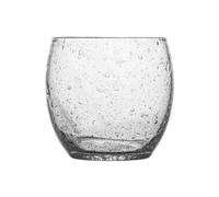 Zhaoj24-05 VerreCoupe Gobelet transparent bullé de 35 cl. Verre trempé soufflé à la main, compatible lave-vaisselle et micro-ondes