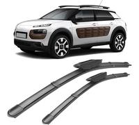 zhaojiangan 2PCES Essuie-Glace Avant en Caoutchouc,pour Citroen C4 Cactus 2014-2018 Balais D'essuie Glace Avant,Construction de Pointe,Facile à Installer